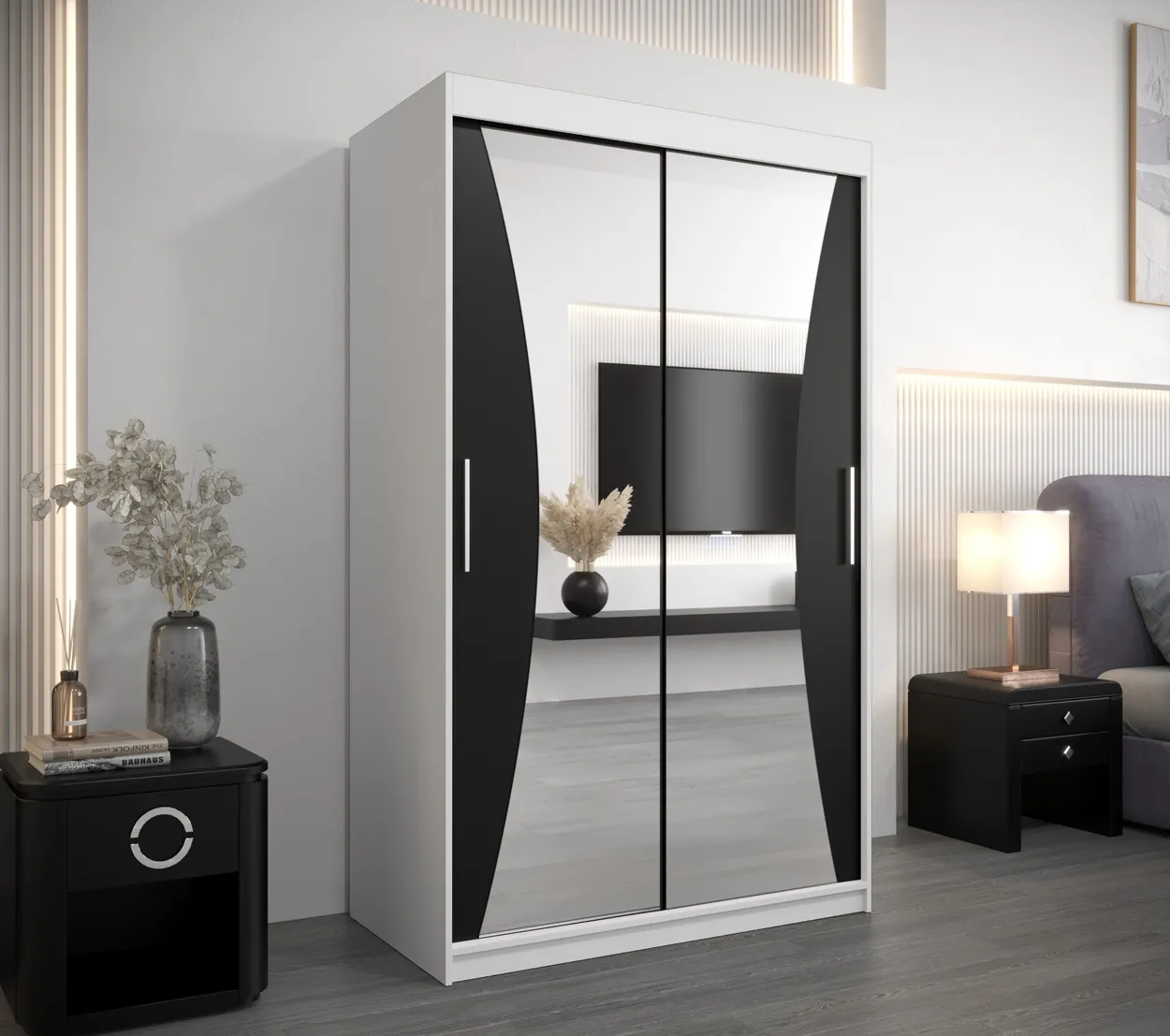 Skriňa s posuvnými dverami Monaco 120 cm — 2