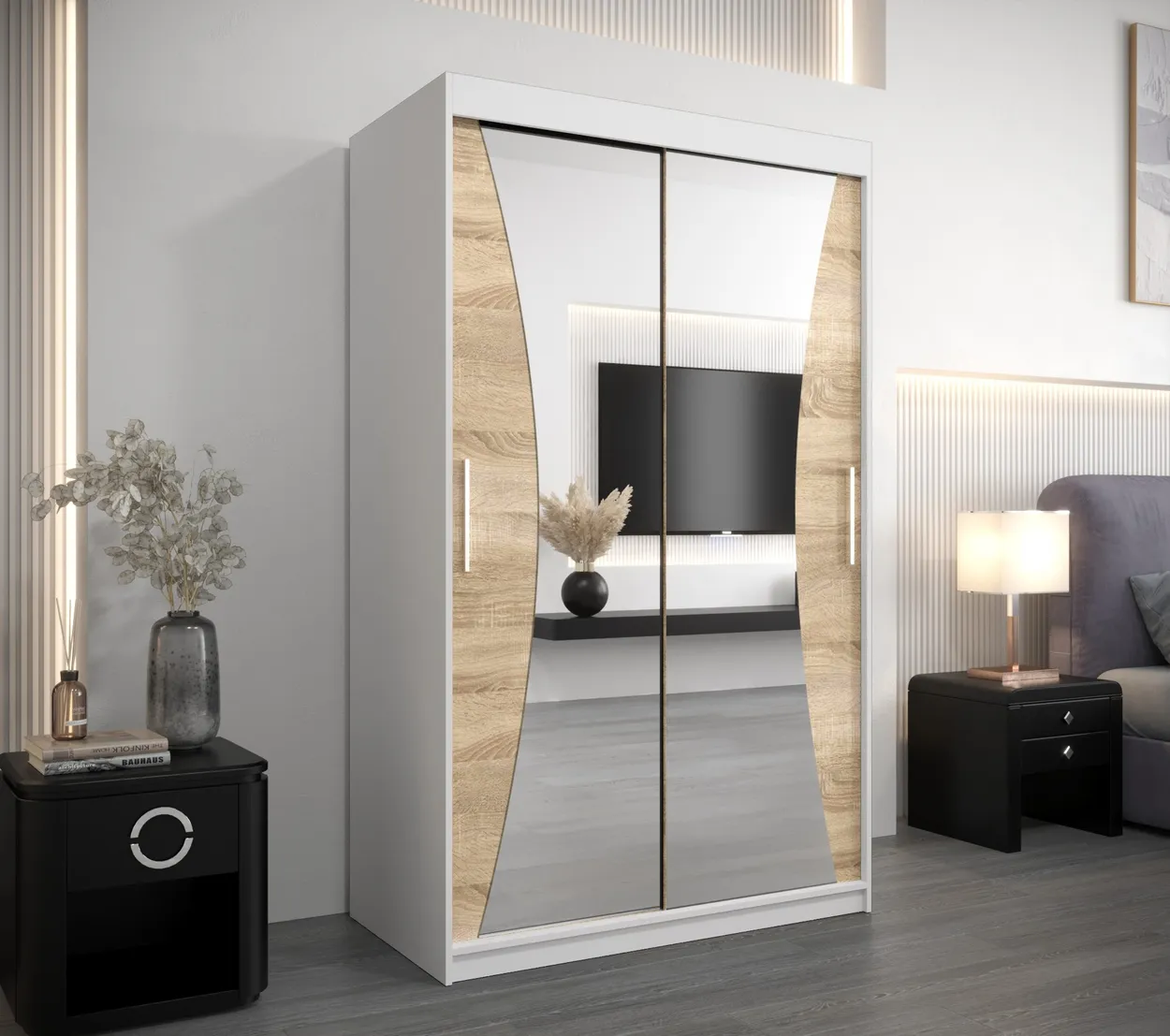 Skriňa s posuvnými dverami Monaco 120 cm — 2