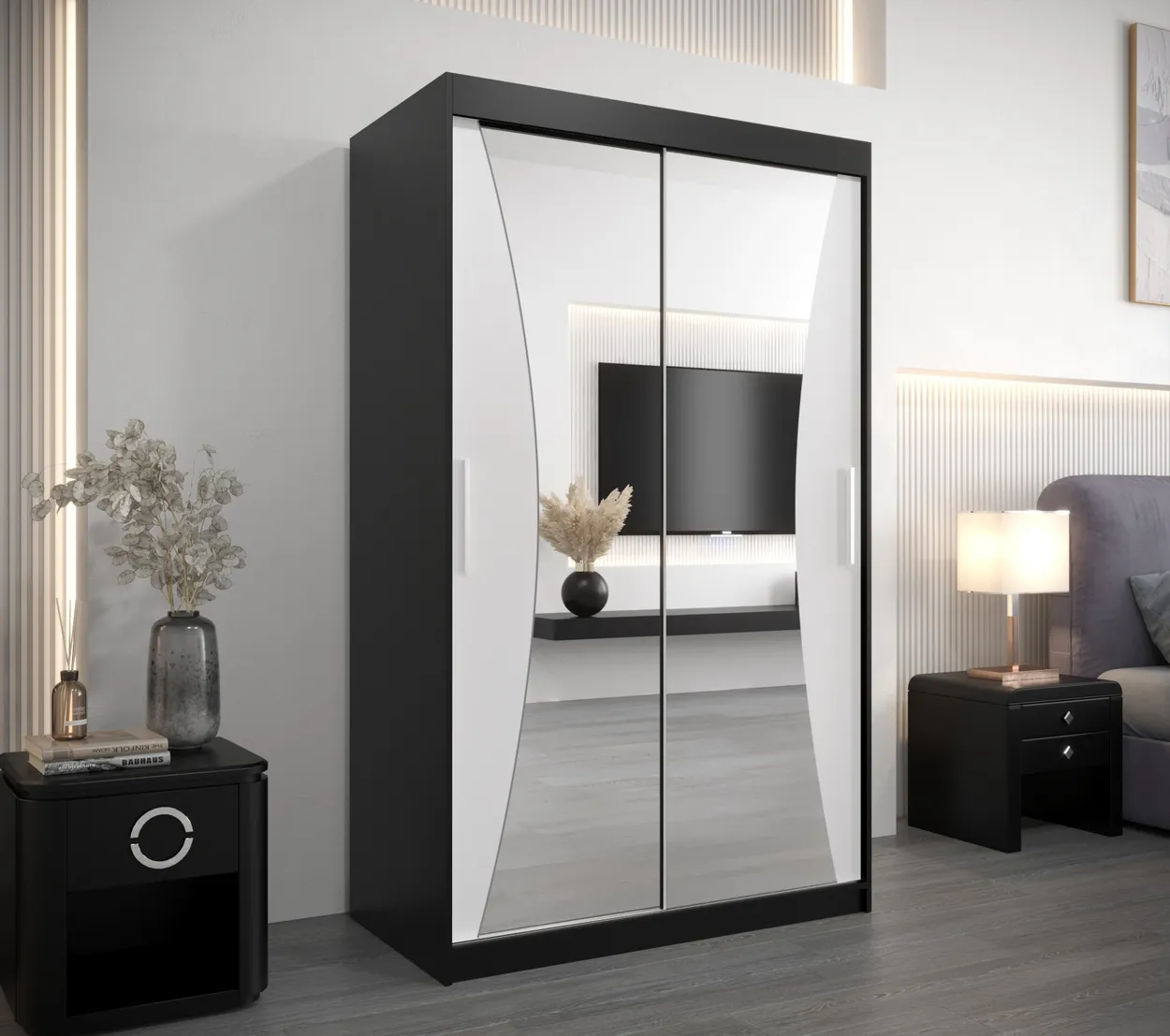 Skriňa s posuvnými dverami Monaco 120 cm — 2