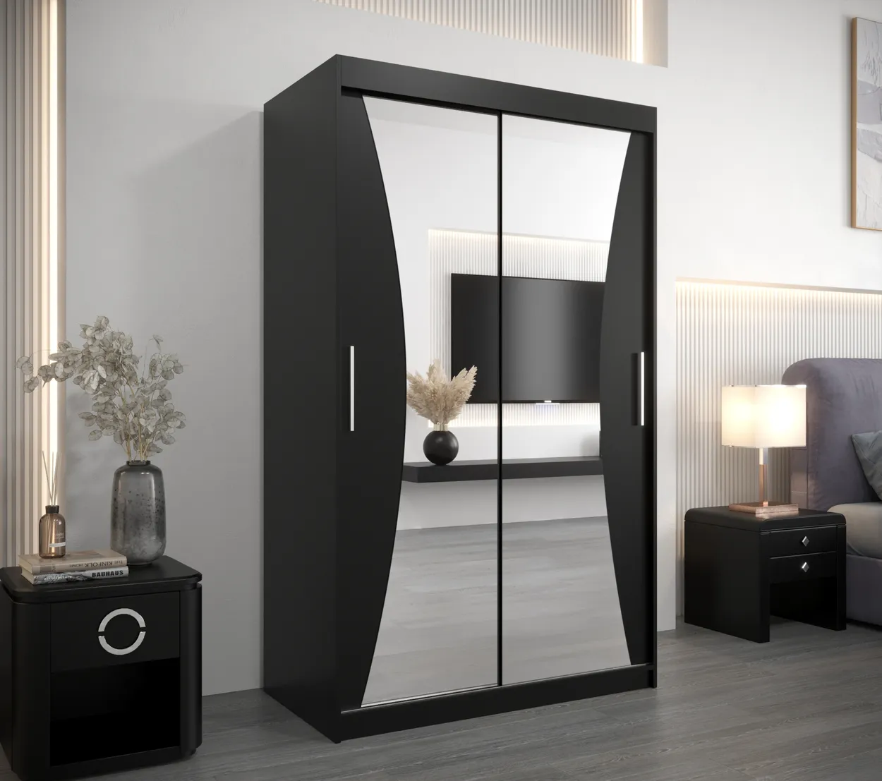 Skriňa s posuvnými dverami Monaco 120 cm — 2