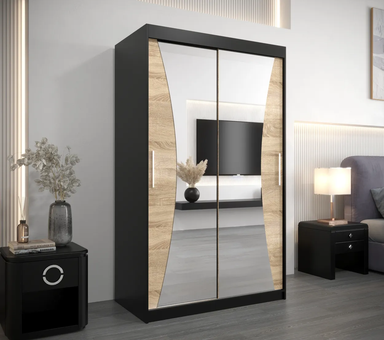 Skriňa s posuvnými dverami Monaco 120 cm — 2
