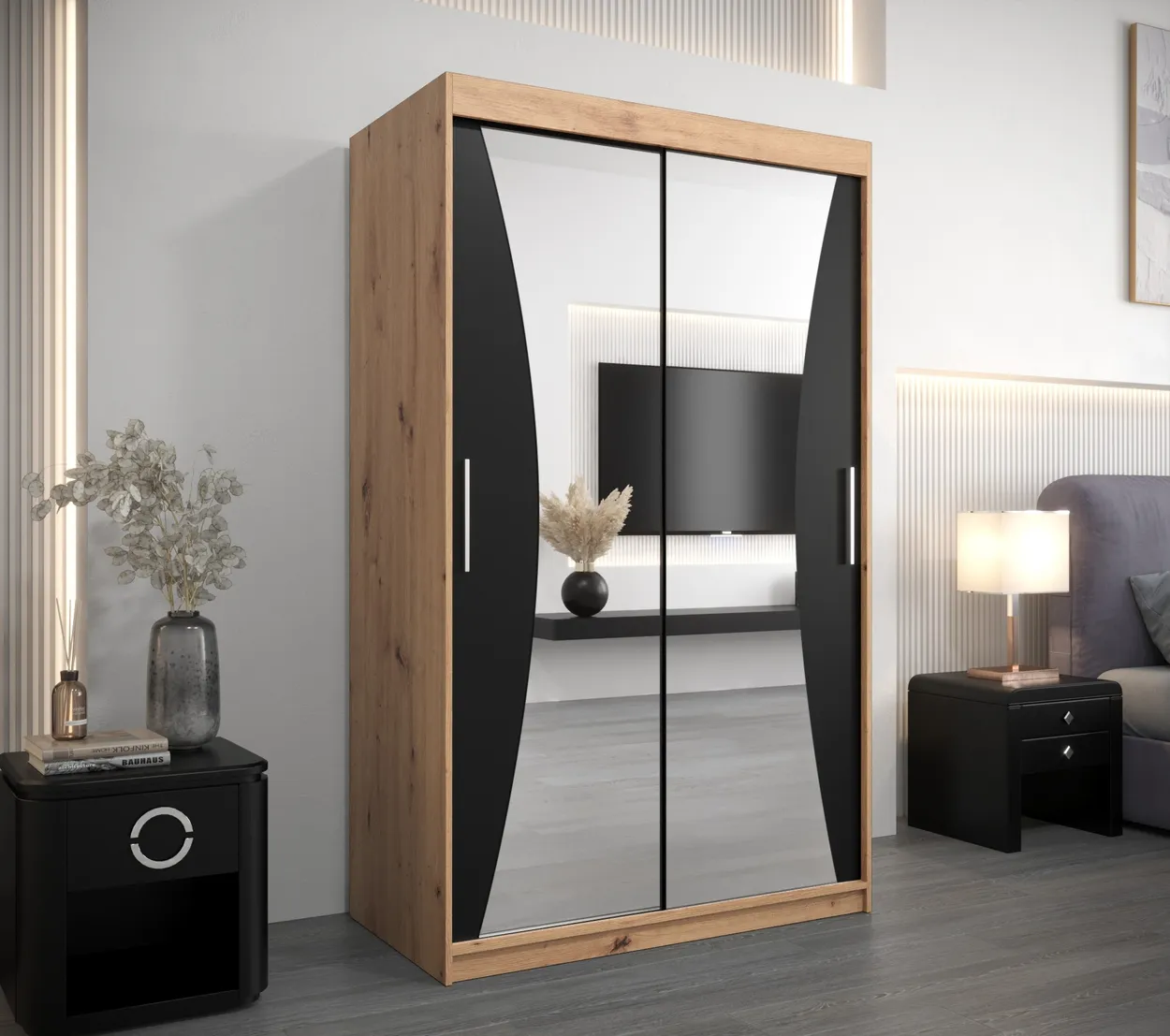Skriňa s posuvnými dverami Monaco 120 cm — 2