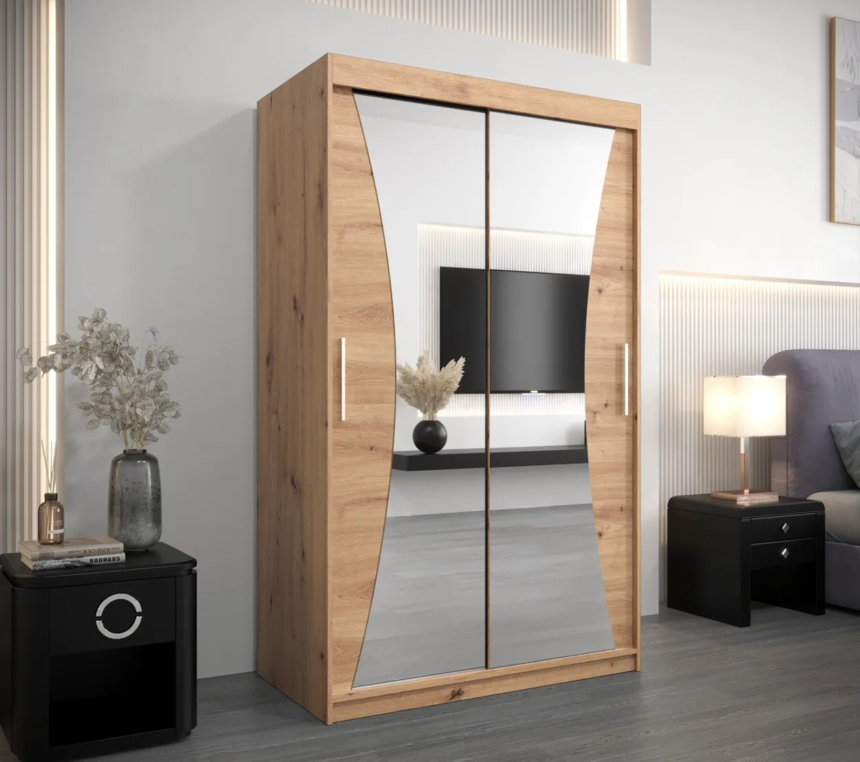 Skriňa s posuvnými dverami Monaco 120 cm — 2