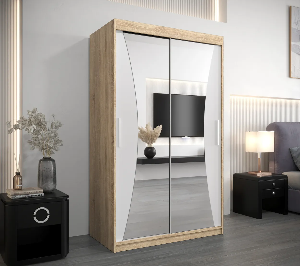 Skriňa s posuvnými dverami Monaco 120 cm — 2
