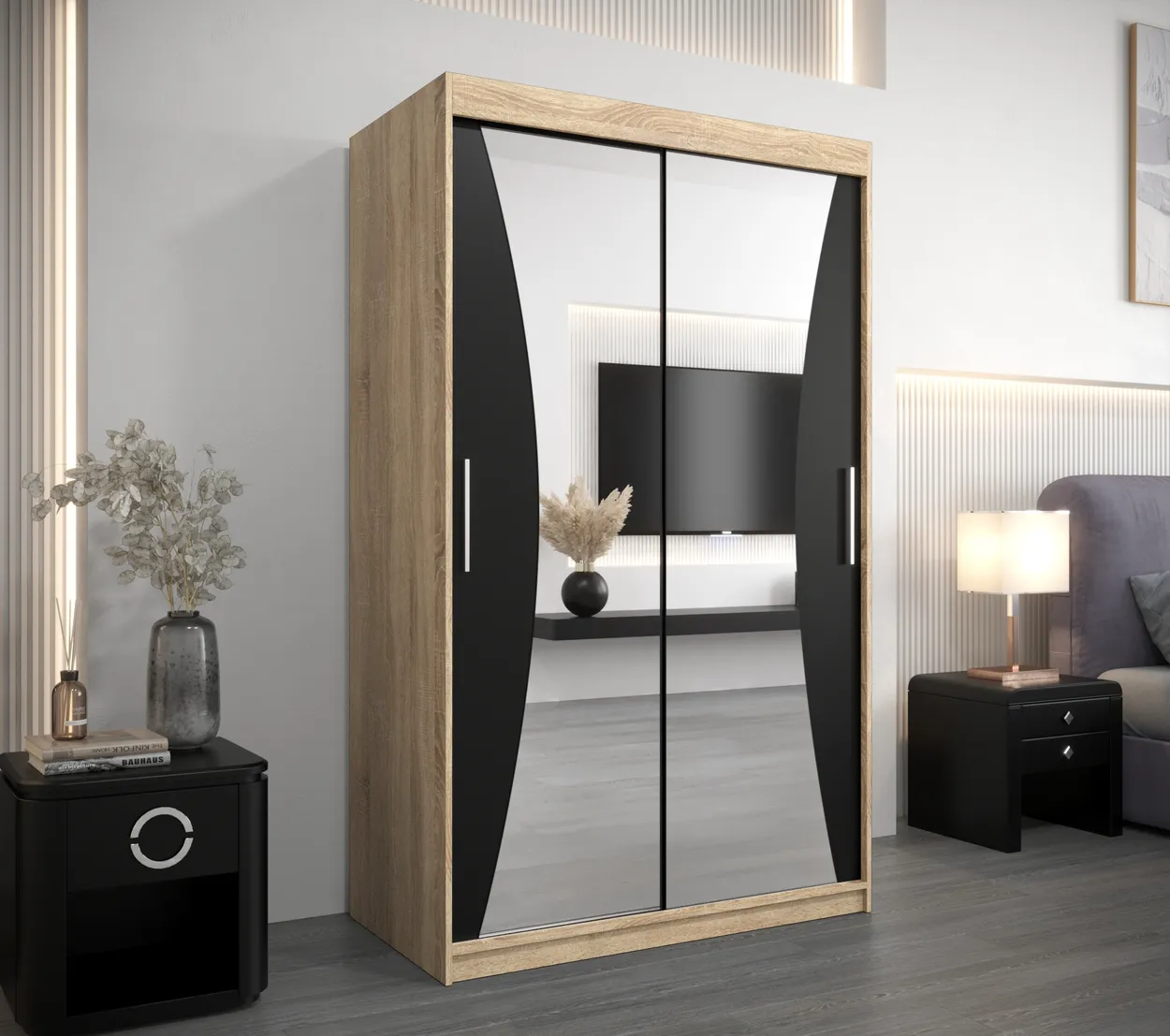 Skriňa s posuvnými dverami Monaco 120 cm — 2