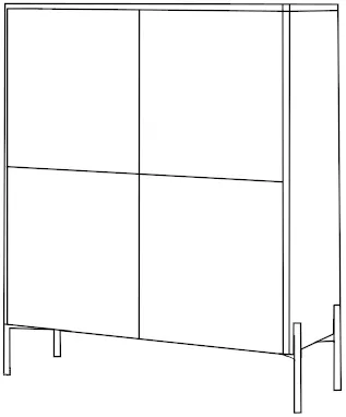 Príborník Sonatia 120 cm — 9