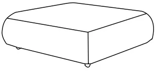 Taburet 120x120 cm GirO — 3