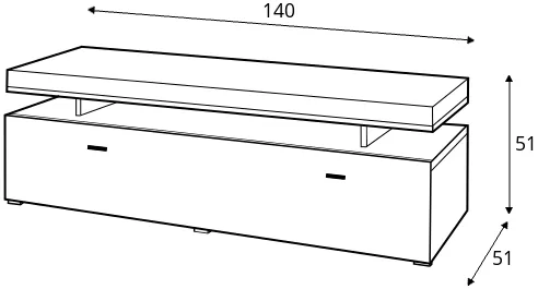 TV stolík Bruni — 2