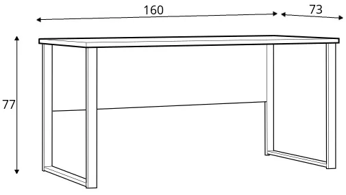 Písací stôl Office Lux — 4