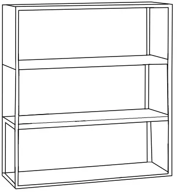 Regál Hyller Side Metal 100x110 cm — 5