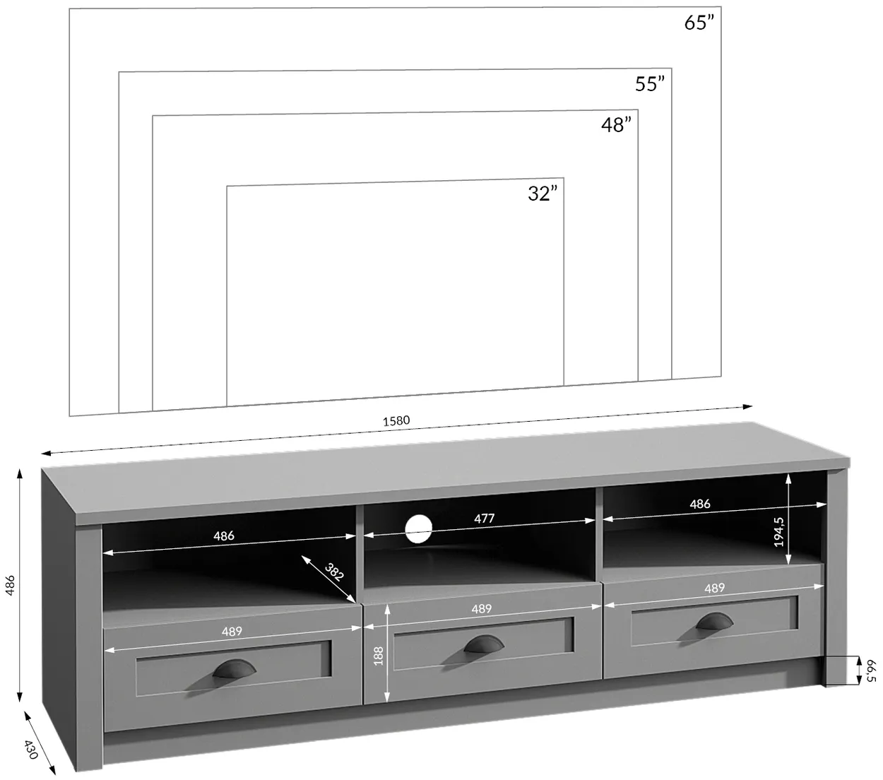 TV stolík Prowansja — 2