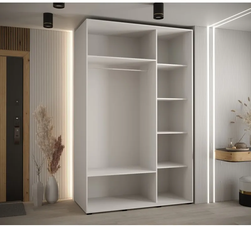 Skriňa s posuvnými dverami so zrkadlom Cannes 5 150 cm 60 cm hĺbky — 3