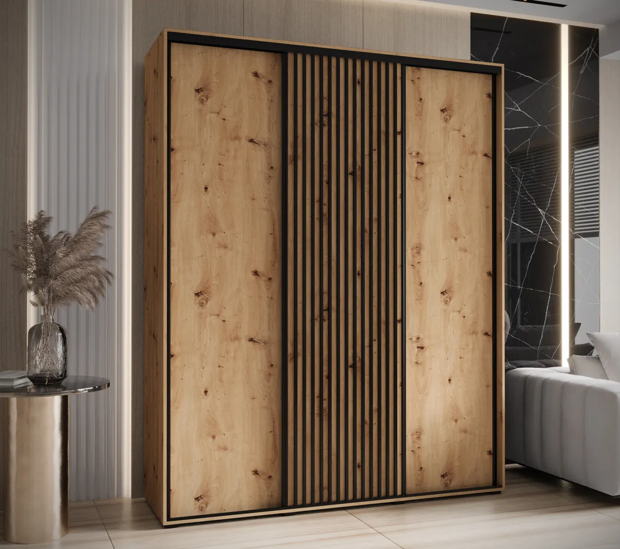 Skriňa s posuvnými dverami Sapporo 1 190 cm 60 cm — 2