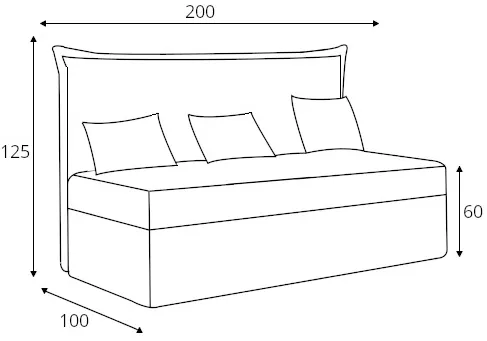 Posteľ pre mládež Bench — 3