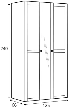 Skriňa Flex 125 cm — 4