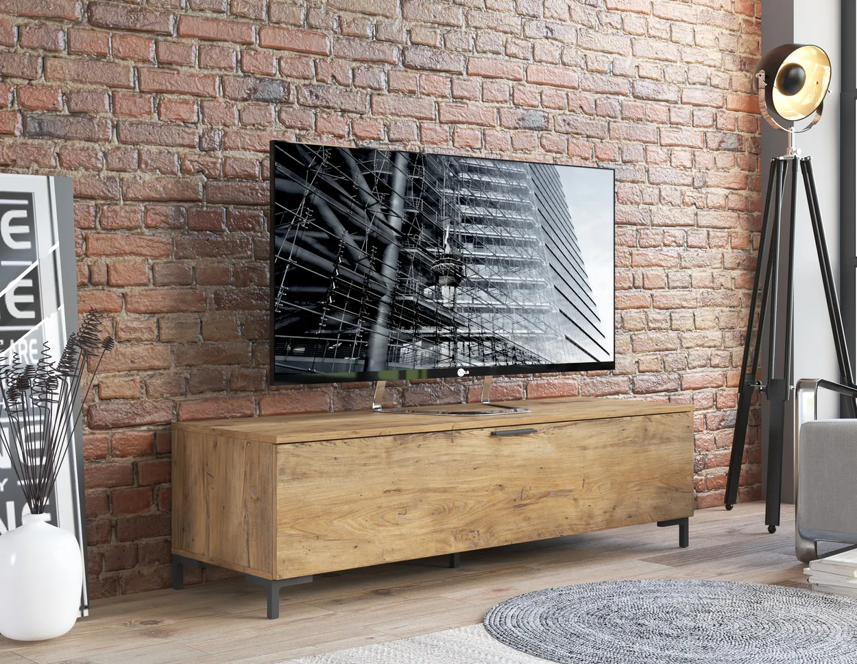 Moderný TV stolík jednodverový do obývačky Alternative — 2