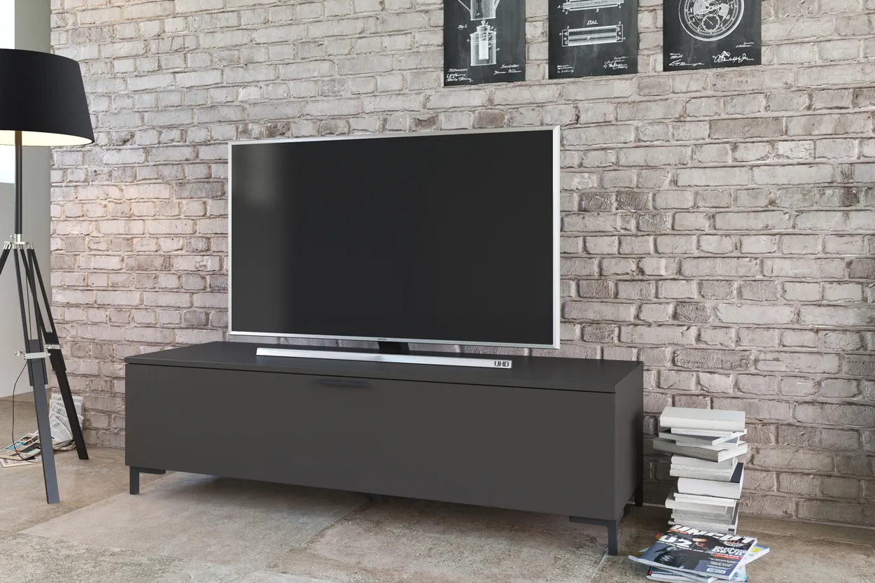 Moderný TV stolík jednodverový do obývačky Alternative — 2