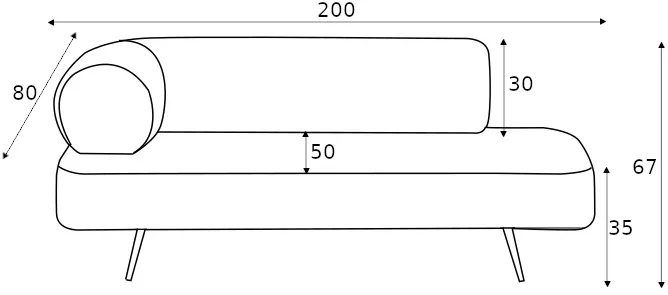 Ležadlo 200 Carmel (ľavý) — 2