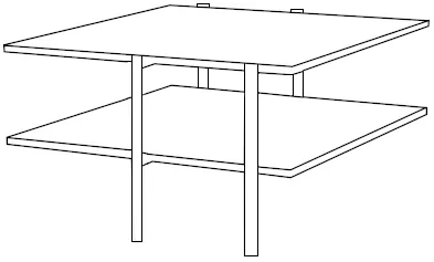 Odkladací stolík Rave Basic 80x80 cm — 4