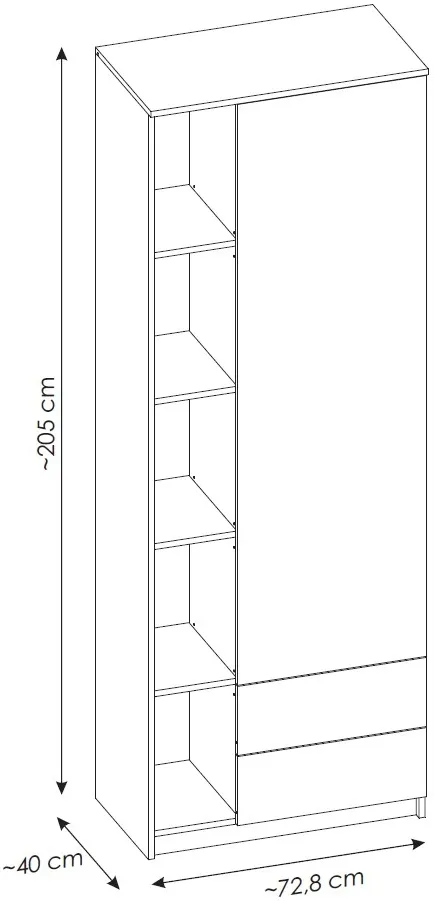 Skriňa Fano 1D2S — 3