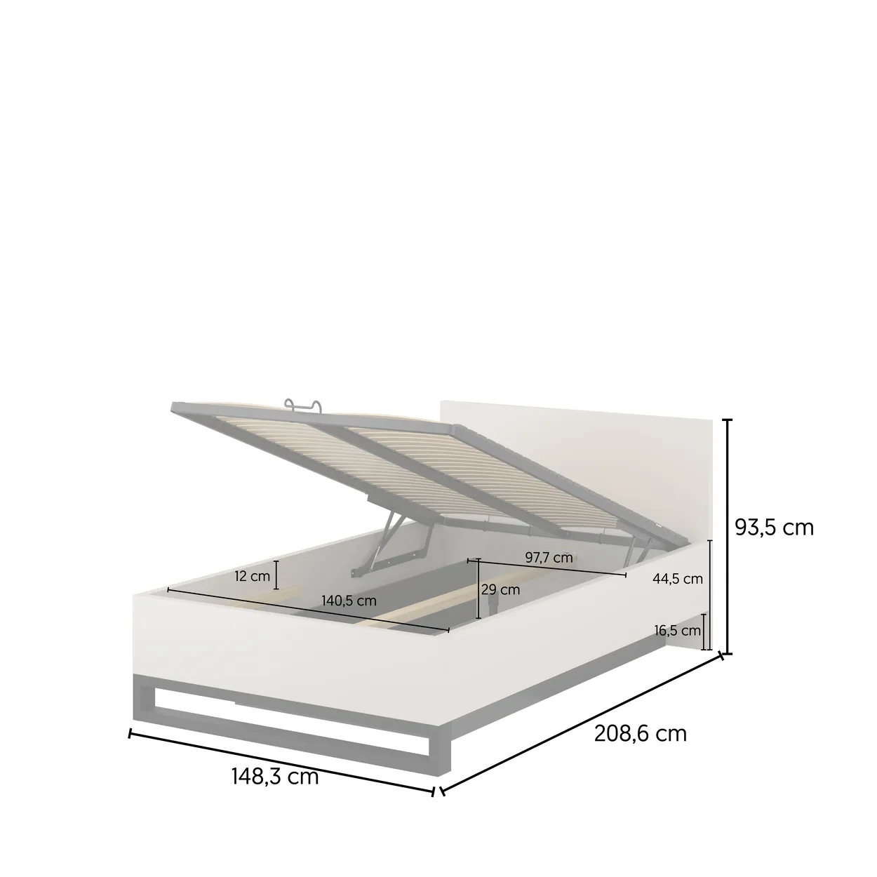 Posteľ 140 s úložným priestorom Halle S — 4