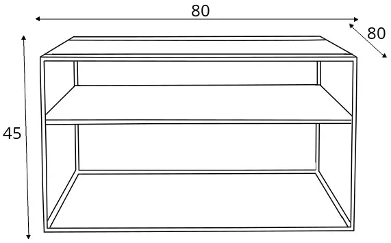 Odkladací stolík 80x80 Matrix — 4