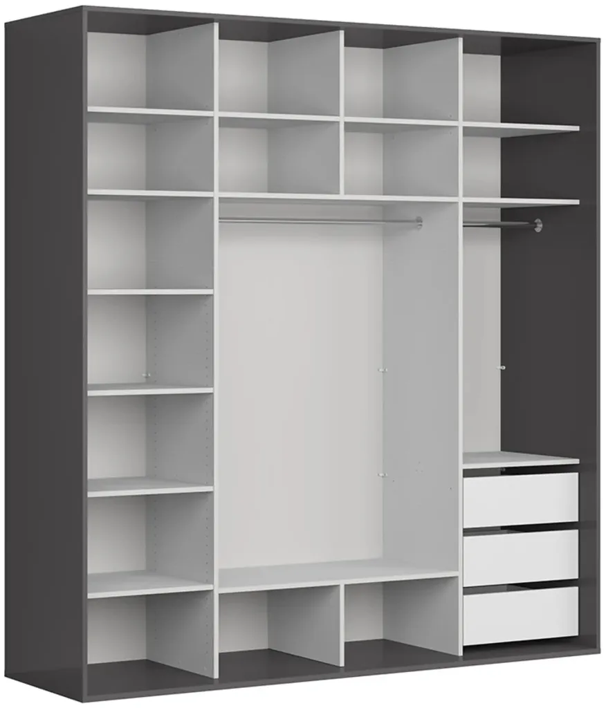 Veľká skriňa 220 s posuvnými dverami do spálne Flex — 2