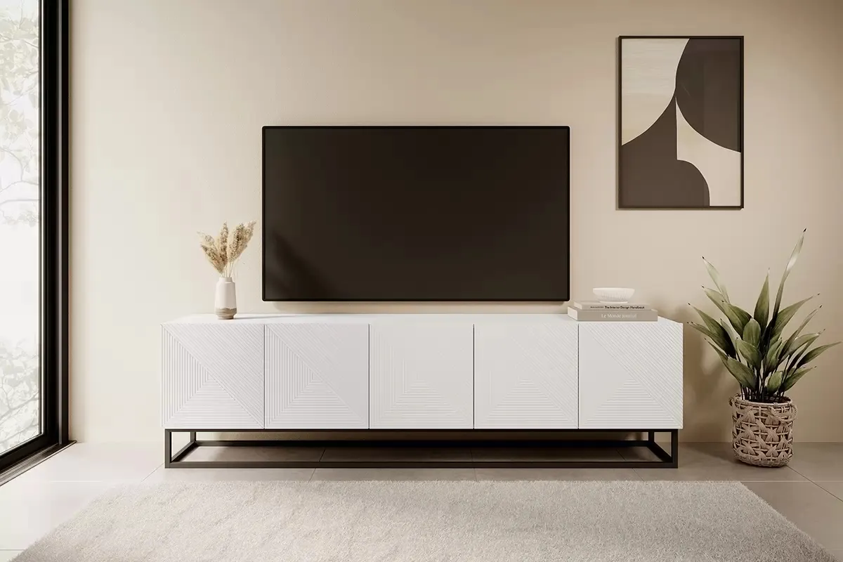 TV stolík Asha 200 na kovovom ráme — 2