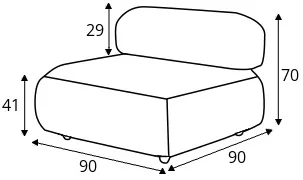Modul s operadlom 90x90 GirO — 2