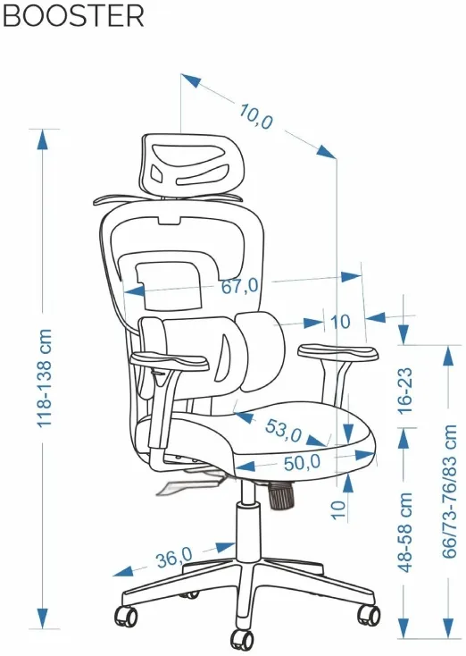 Otočné kreslo Booster — 5