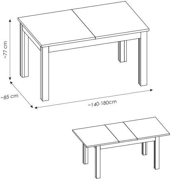 Rozkladací stôl Mosano — 3