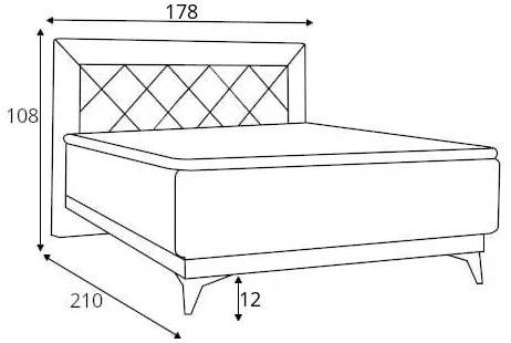 Kontinentálna posteľ 160 Zalea — 3