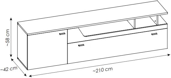 TV stolík Cut out — 3