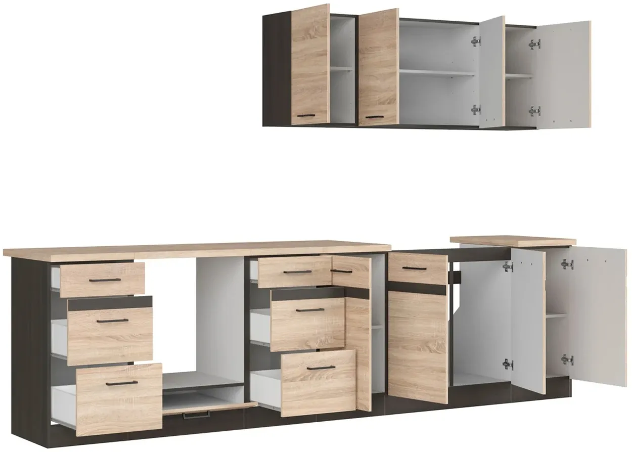 Kuchynská zostava Junona Line 300 cm s pracovnou doskou — 4