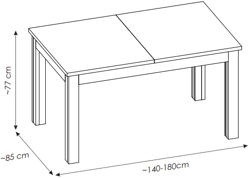 Rozkladací stôl Cut out — 4