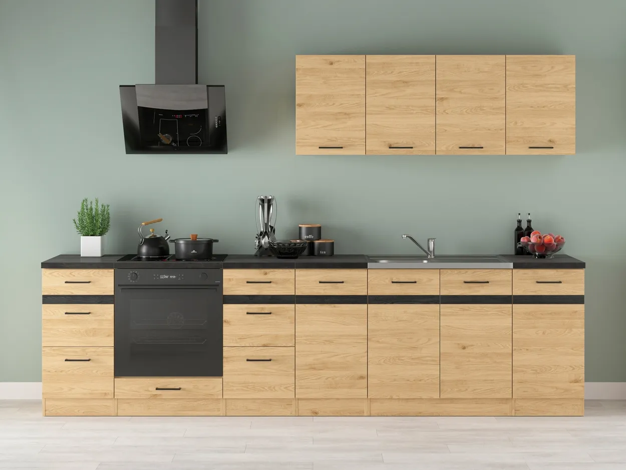 Kuchynská zostava Junona Line 300 cm s pracovnou doskou — 2