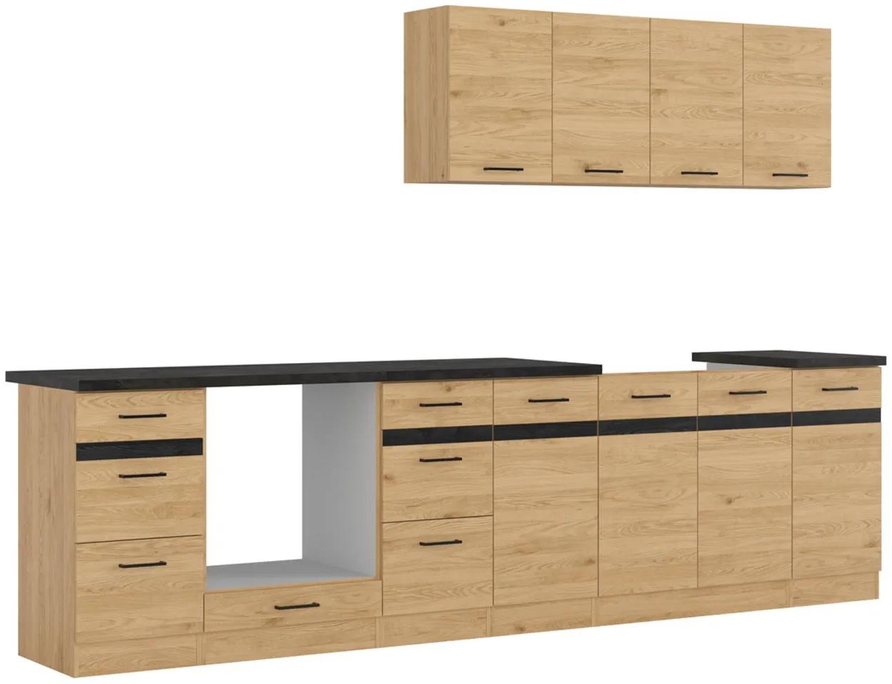 Kuchynská zostava Junona Line 300 cm s pracovnou doskou — 4