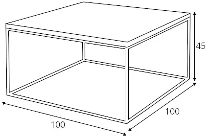 Stolík Tensio Solid Wood 100x100 cm — 4