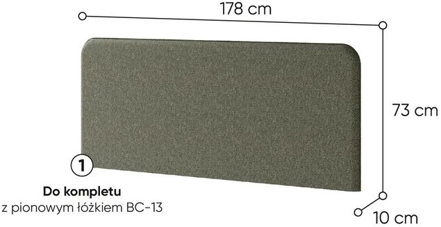 Čalúnené čelo k sklápacej posteli BC-13 — 3