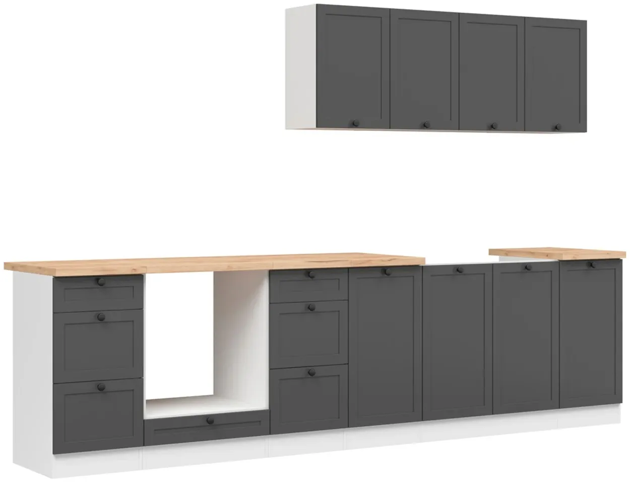 Kuchynská zostava Junona Line 300 cm s pracovnou doskou — 4