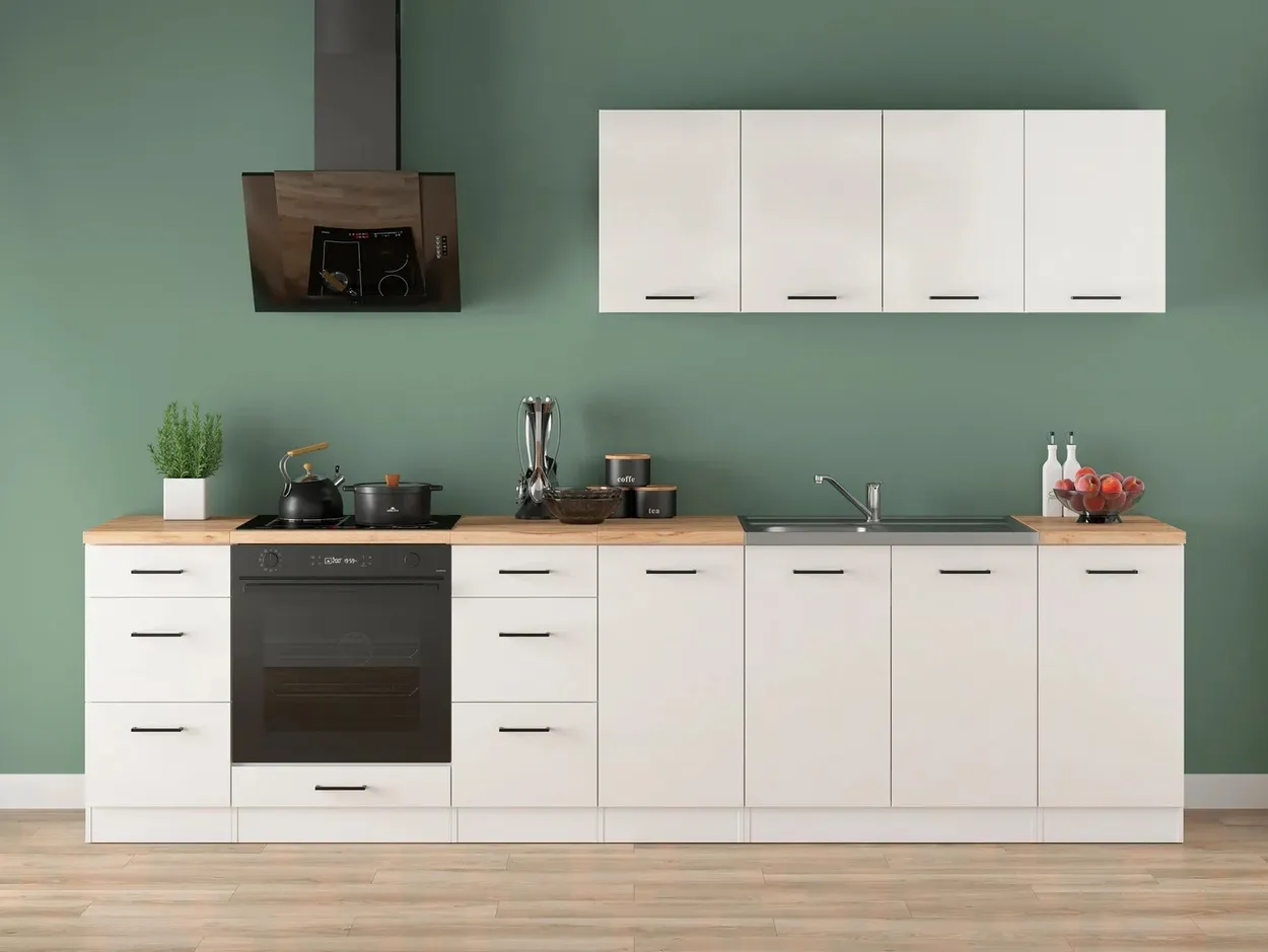 Kuchynská zostava Junona Line 300 cm s pracovnou doskou — 2