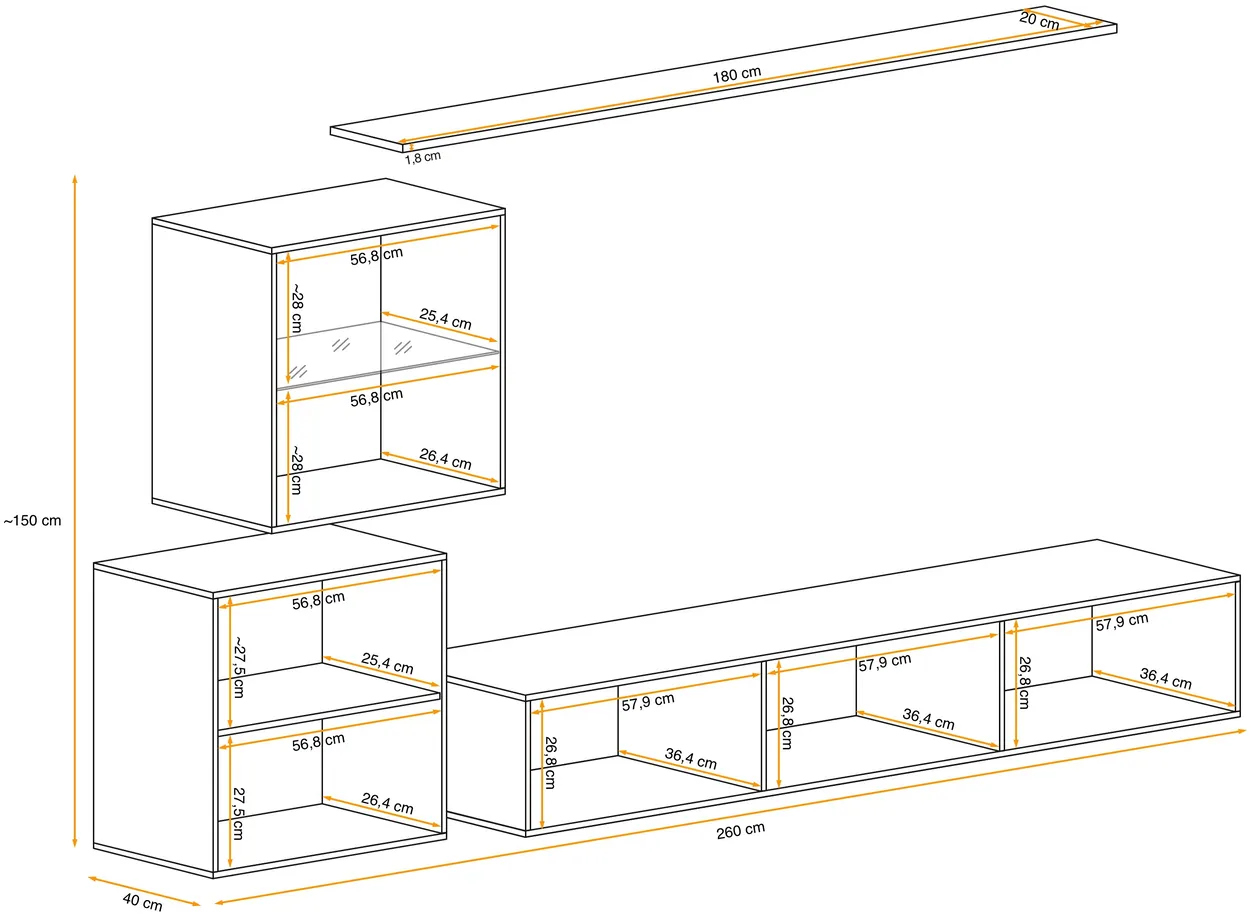 Obývacia stena Switch XV — 8