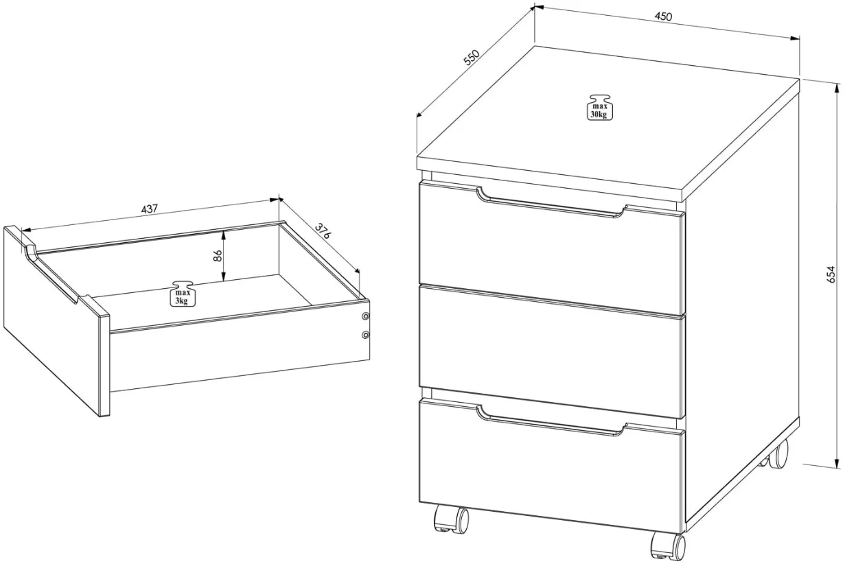 TV stolík Brego — 3