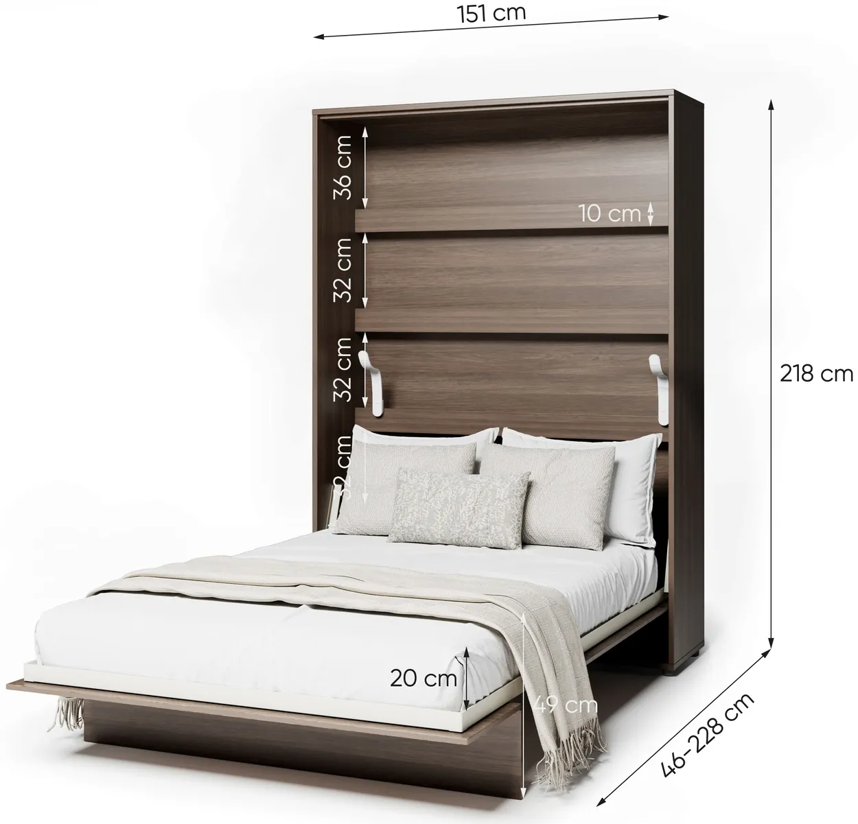 Sklápacia posteľ vertikálna 140 Bed Concept — 5