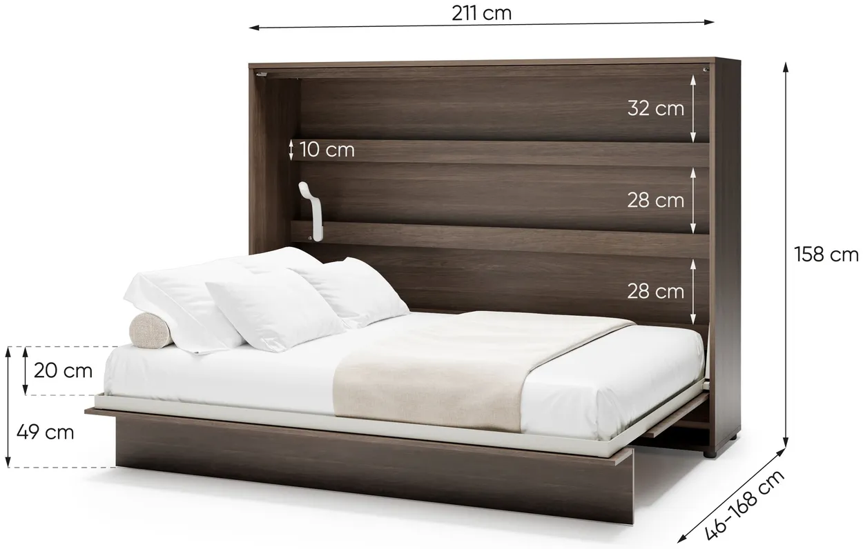 Sklápacia posteľ horizontálna 140 Bed Concept — 5