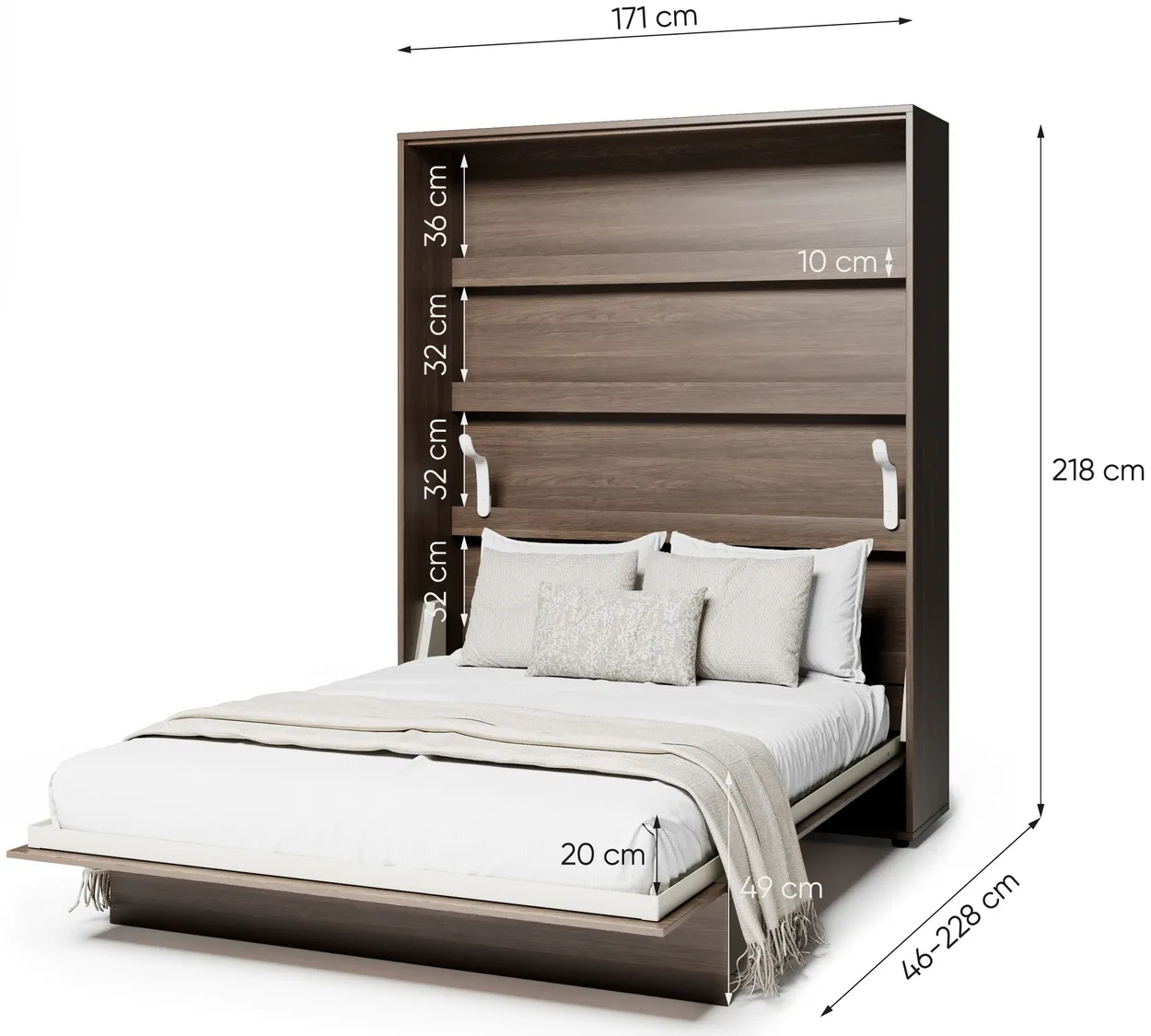 Sklápacia posteľ vertikálna 160 Bed Concept — 10