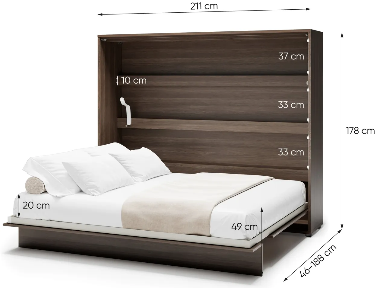 Sklápacia posteľ horizontálna 160 Bed Concept — 10