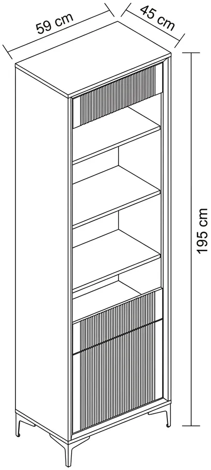 Vitrína Linea ľavostranná — 4