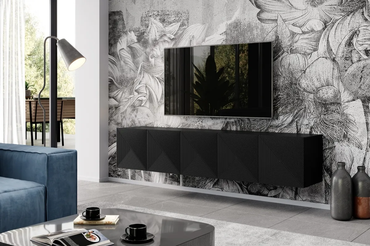 TV stolík závesný Asha 200 cm — 4