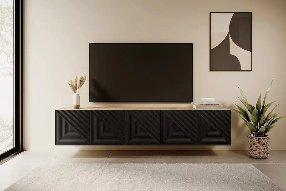 TV stolík závesný Asha 200 cm — 2